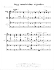 Happy Valentine's Day, Magnesium SATB choral sheet music cover Thumbnail